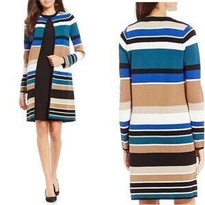 Calvin Klein Women's Striped Long Cardigan
